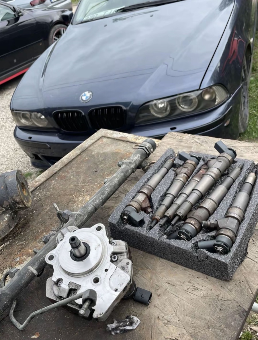 M57 fuel system components and injectors